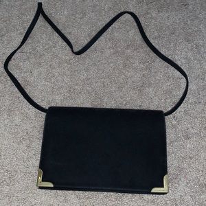 Black velvet bag